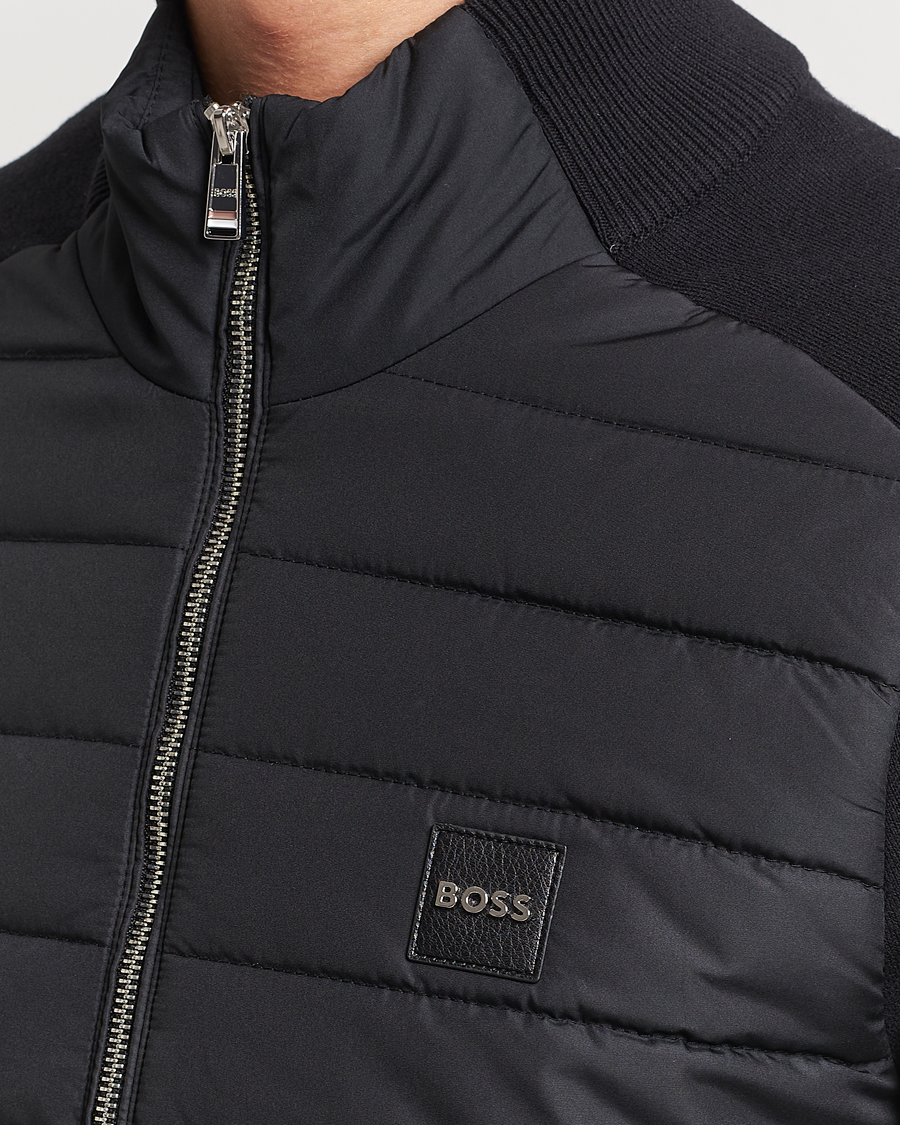 Mies | Puserot | BOSS BLACK | Medesimo Hybrid Full Zip Black