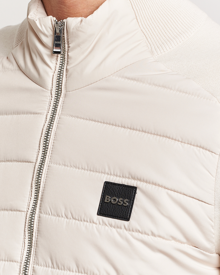 Mies | Puserot | BOSS BLACK | Medesimo Hybrid Full Zip Open White