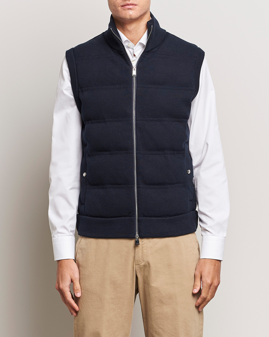Mies | Takit | BOSS BLACK | Mandolino Corduroy Vest Dark Blue