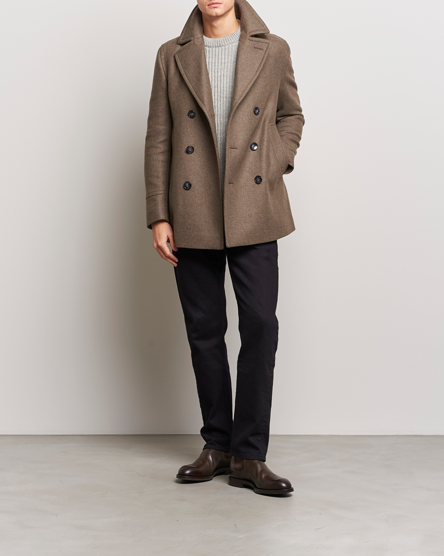 Mies | Takit | BOSS BLACK | Hyde Peacoat Open Green