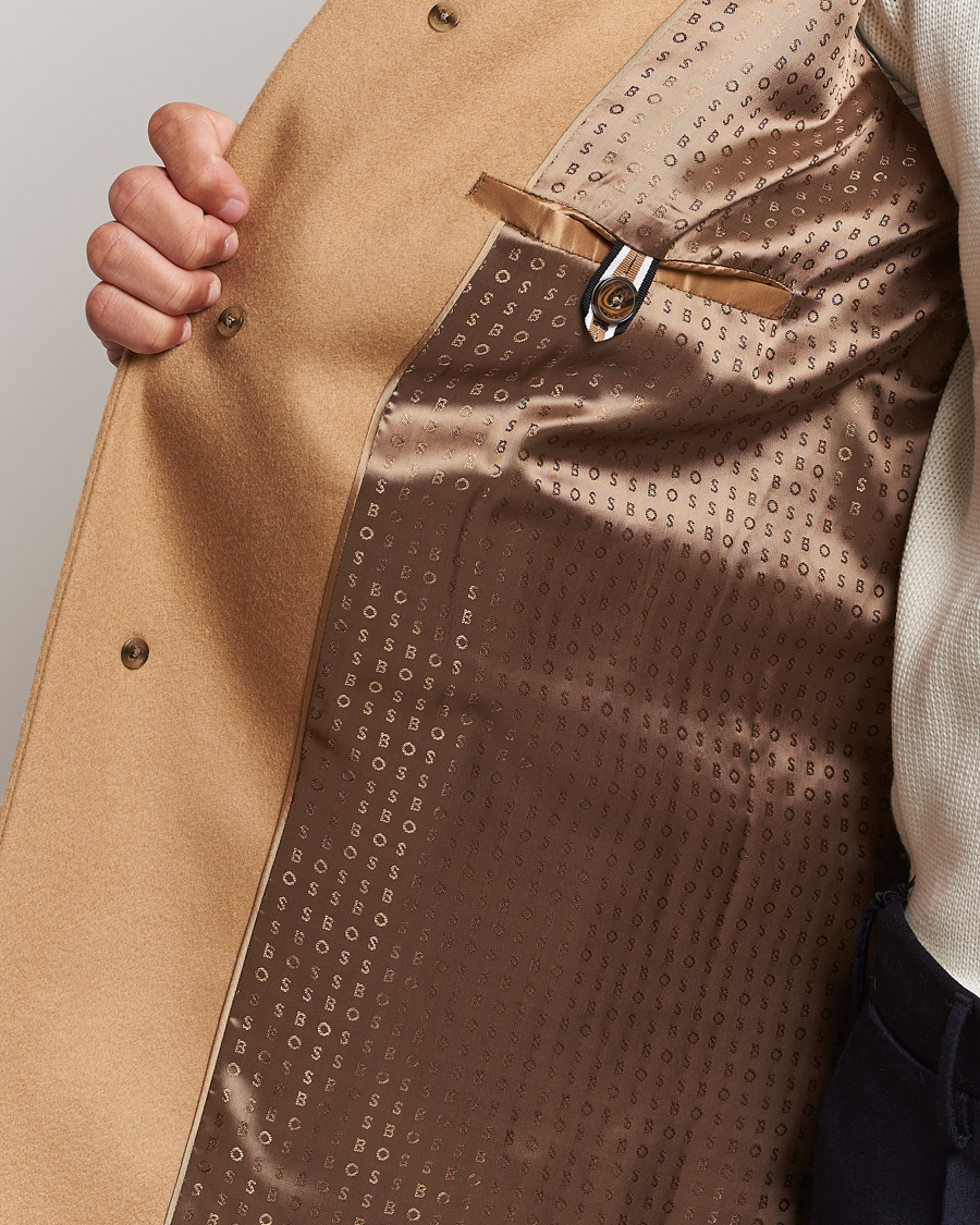 Mies | Takit | BOSS BLACK | Hyde Wool/Cashmere Coat Medium Beige