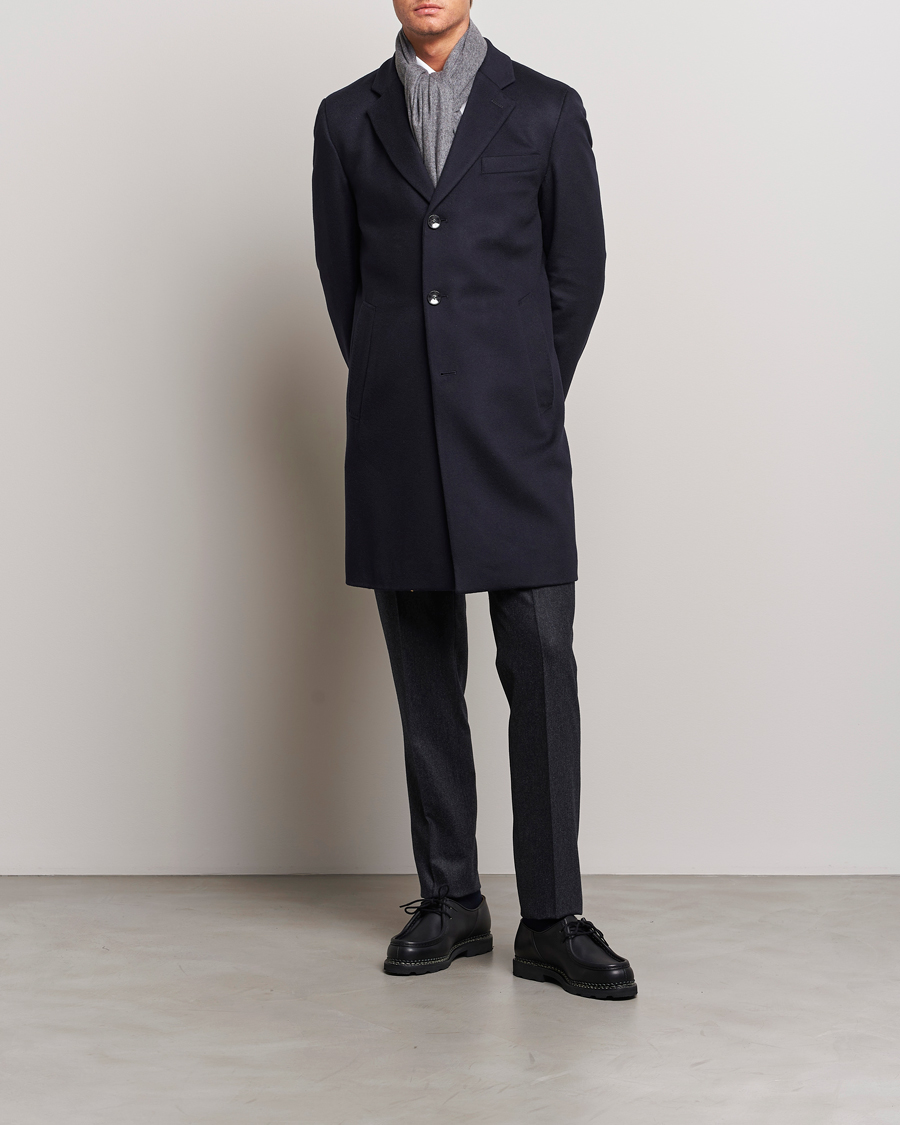 Mies | Takit | BOSS BLACK | Hyde Wool/Cashmere Coat Dark Blue