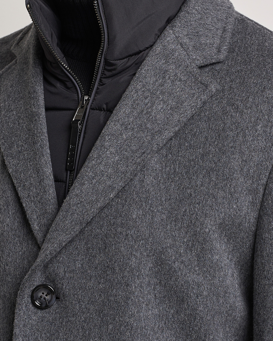 Mies | Takit | BOSS BLACK | Hyde Wool Bib Coat Medium Grey