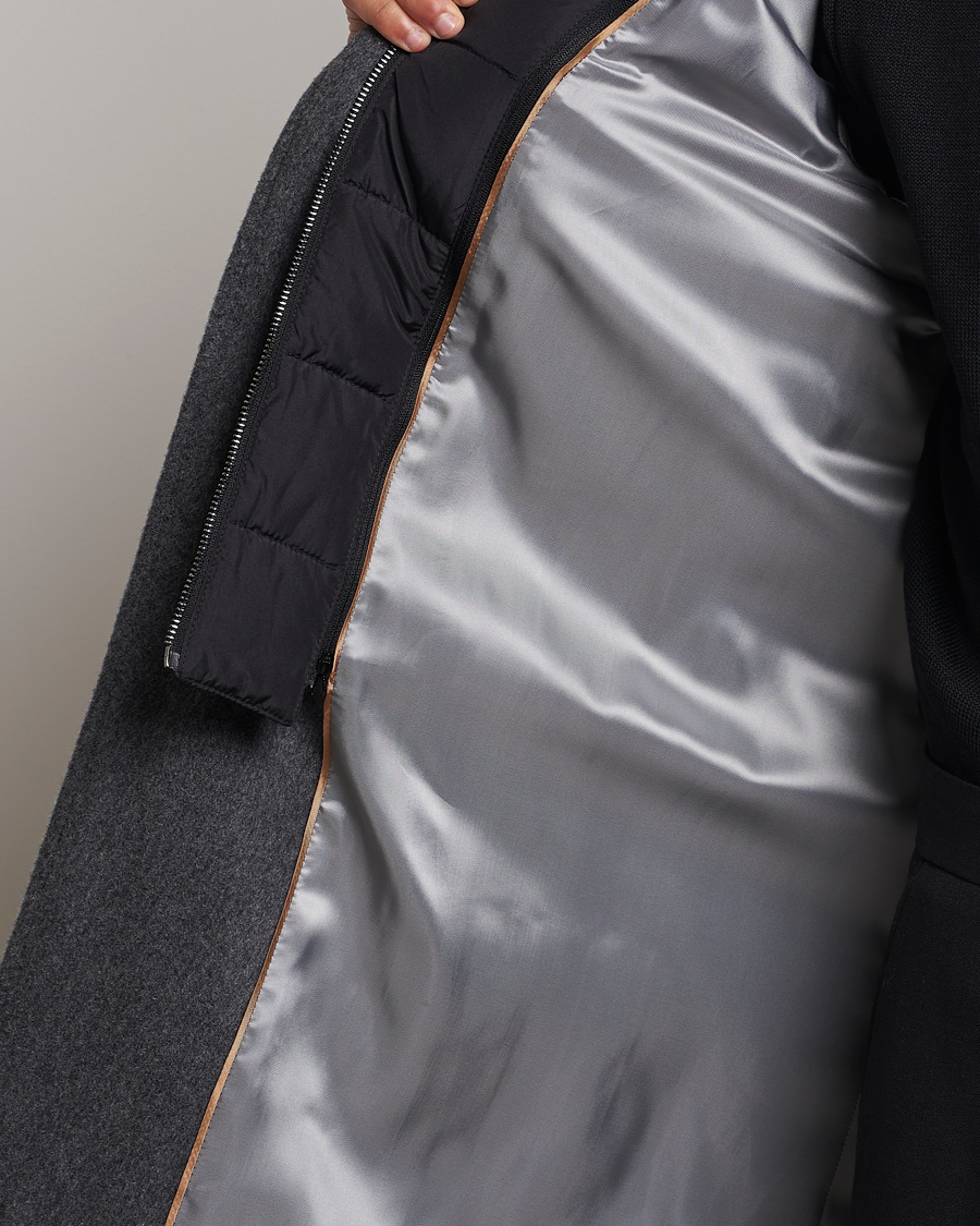 Mies | Takit | BOSS BLACK | Hyde Wool Bib Coat Medium Grey