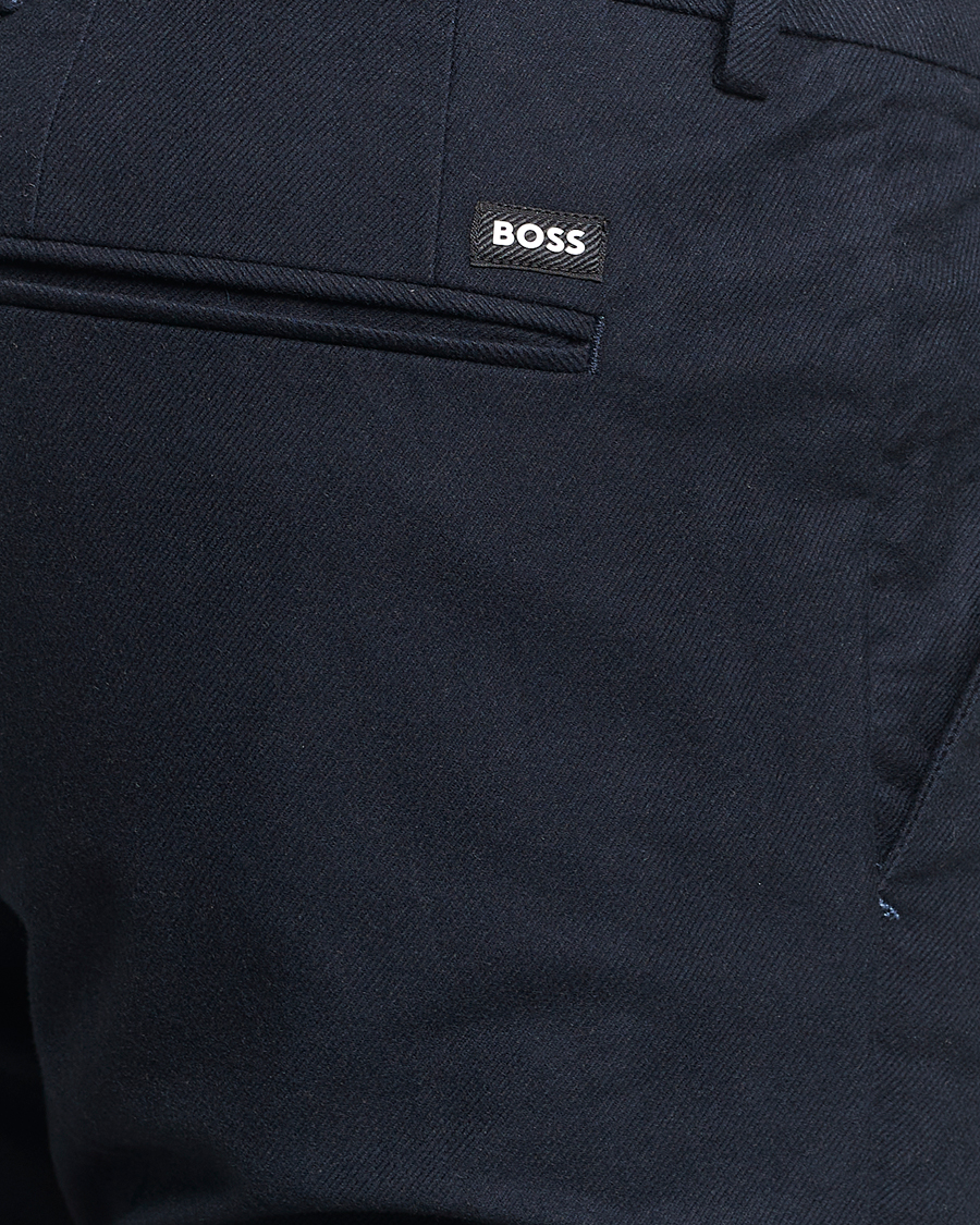 Mies | Housut | BOSS BLACK | Kaito1 Structured Chinos Dark Blue