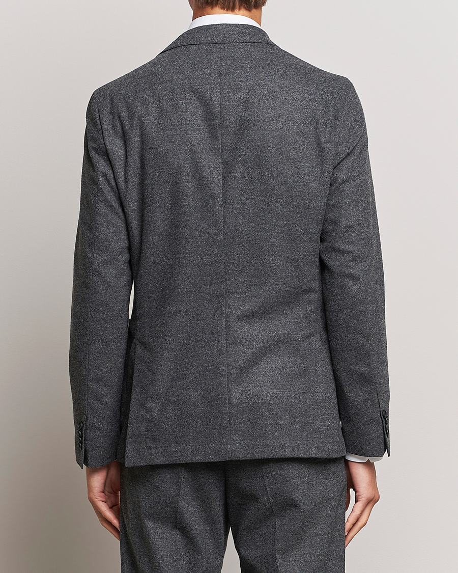 Mies | Pikkutakit | BOSS BLACK | Hanry Tech Flannel Blazer Dark Grey