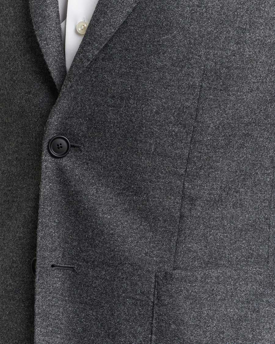 Mies | Pikkutakit | BOSS BLACK | Hanry Tech Flannel Blazer Dark Grey