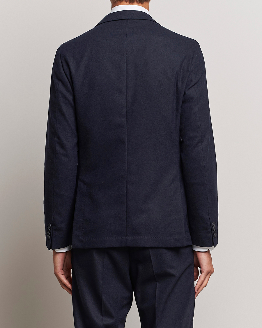 Mies | Pikkutakit | BOSS BLACK | Hanry Tech Flannel Blazer Dark Blue