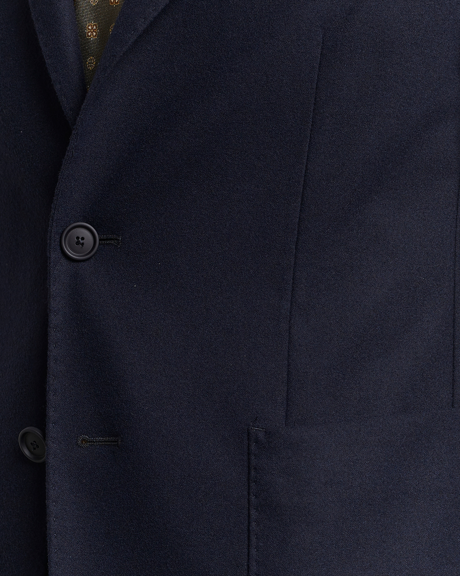 Mies | Pikkutakit | BOSS BLACK | Hanry Tech Flannel Blazer Dark Blue