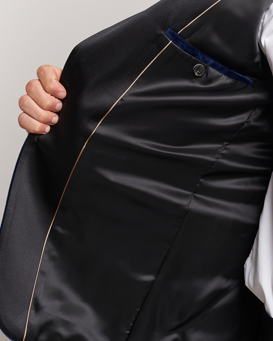 Mies | Pikkutakit | BOSS BLACK | Hutson Velvet Tuxedo Blazer Dark Blue