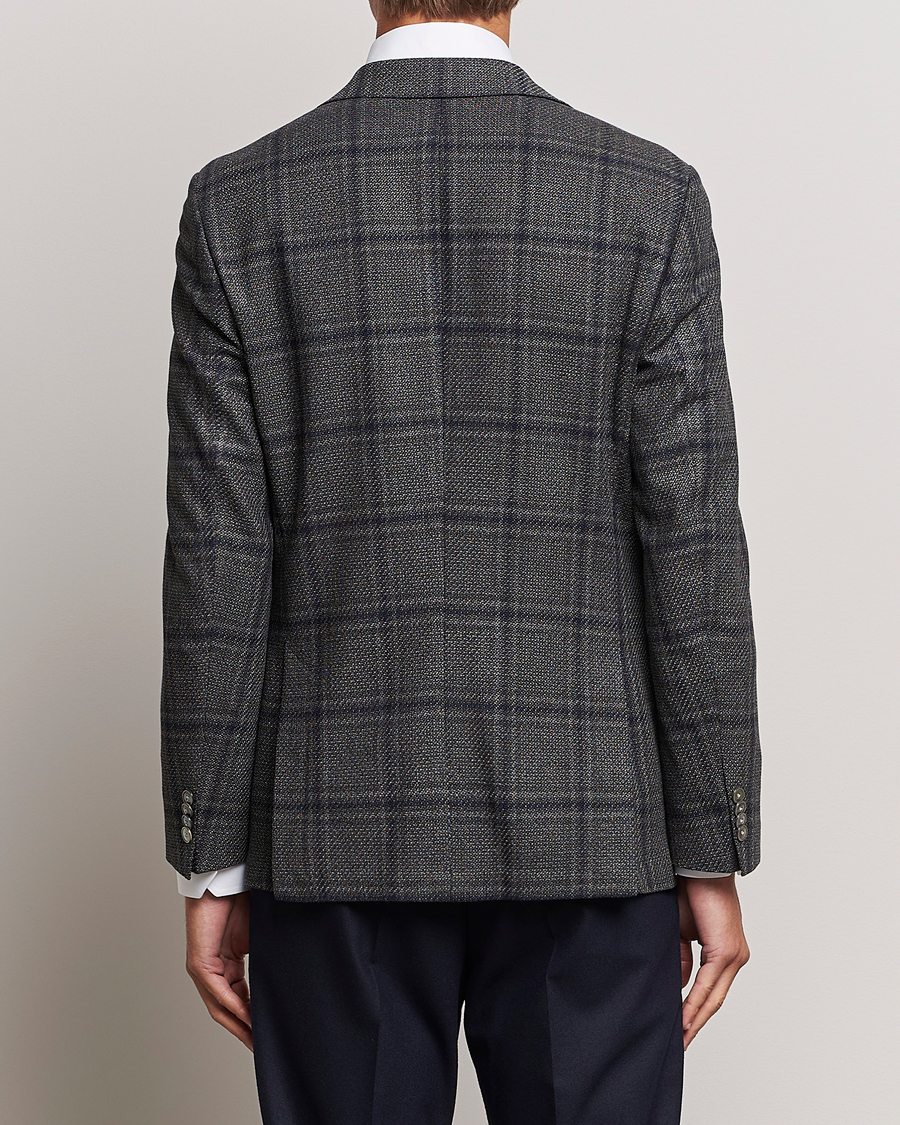 Mies | Pikkutakit | BOSS BLACK | Hutson Checked Wool Blazer Dark Grey