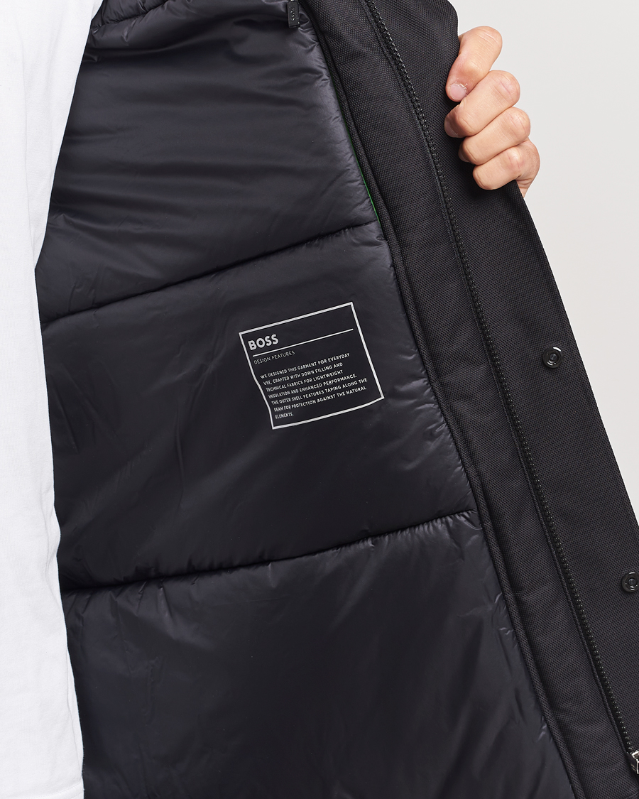 Mies | Takit | BOSS GREEN | Terry Parka Black