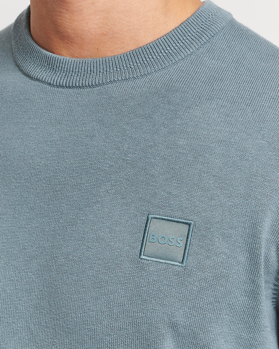 Mies | Puserot | BOSS ORANGE | Kanovano Knitted Sweater Open Green