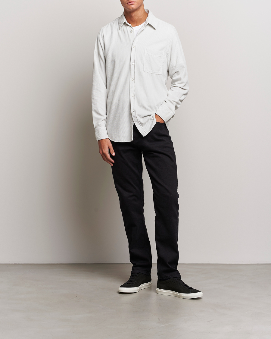 Mies | Kauluspaidat | BOSS ORANGE | Relegant Corduroy Shirt Light Grey