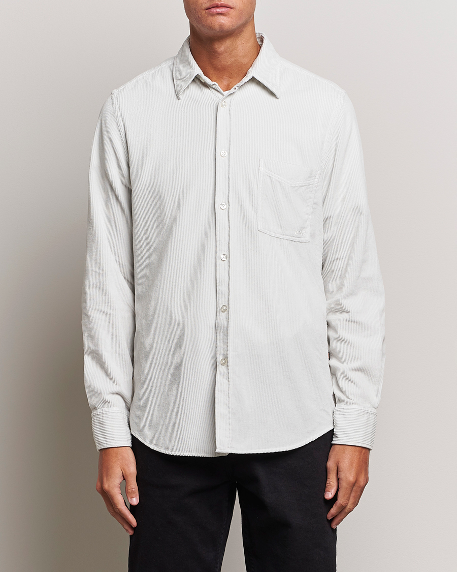 Mies | Kauluspaidat | BOSS ORANGE | Relegant Corduroy Shirt Light Grey