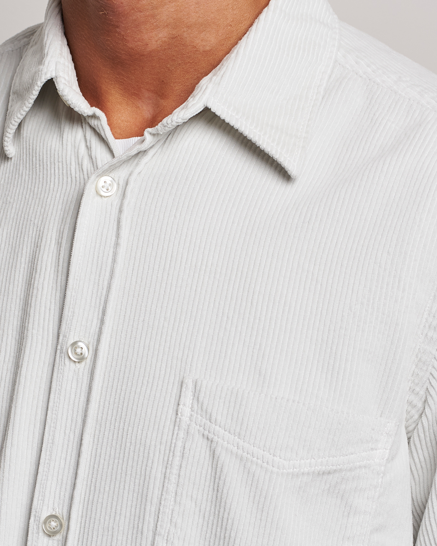 Mies | Kauluspaidat | BOSS ORANGE | Relegant Corduroy Shirt Light Grey
