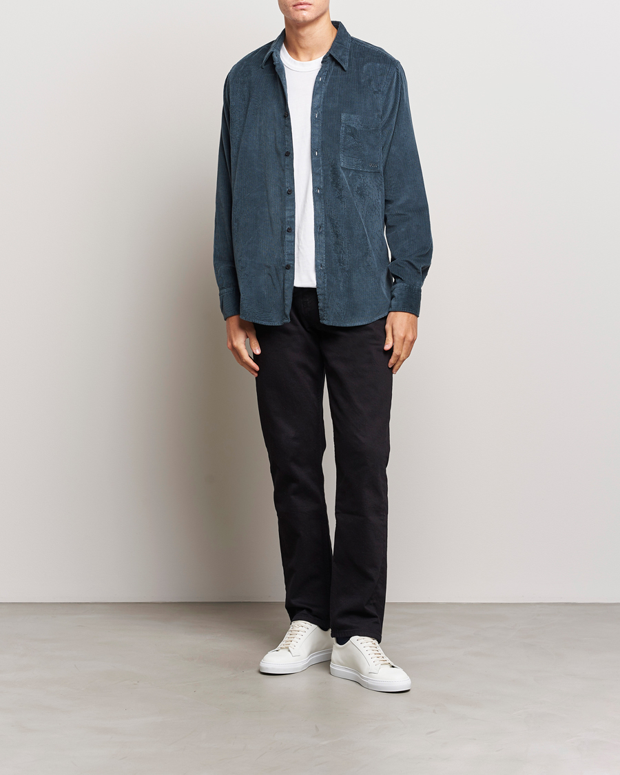 Mies | Kauluspaidat | BOSS ORANGE | Relegant Corduroy Shirt Open Green