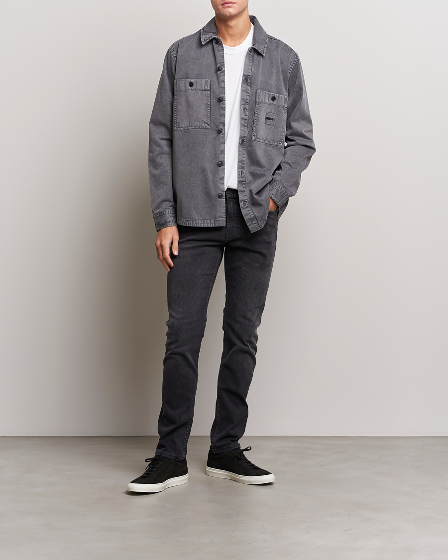 Mies | Farkut | BOSS ORANGE | Delaware Stretch Jeans Washed Black
