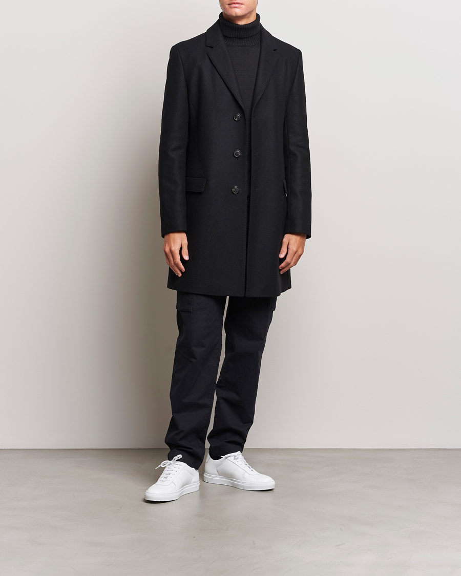 Mies | Takit | HUGO | Migor Wool Coat Black
