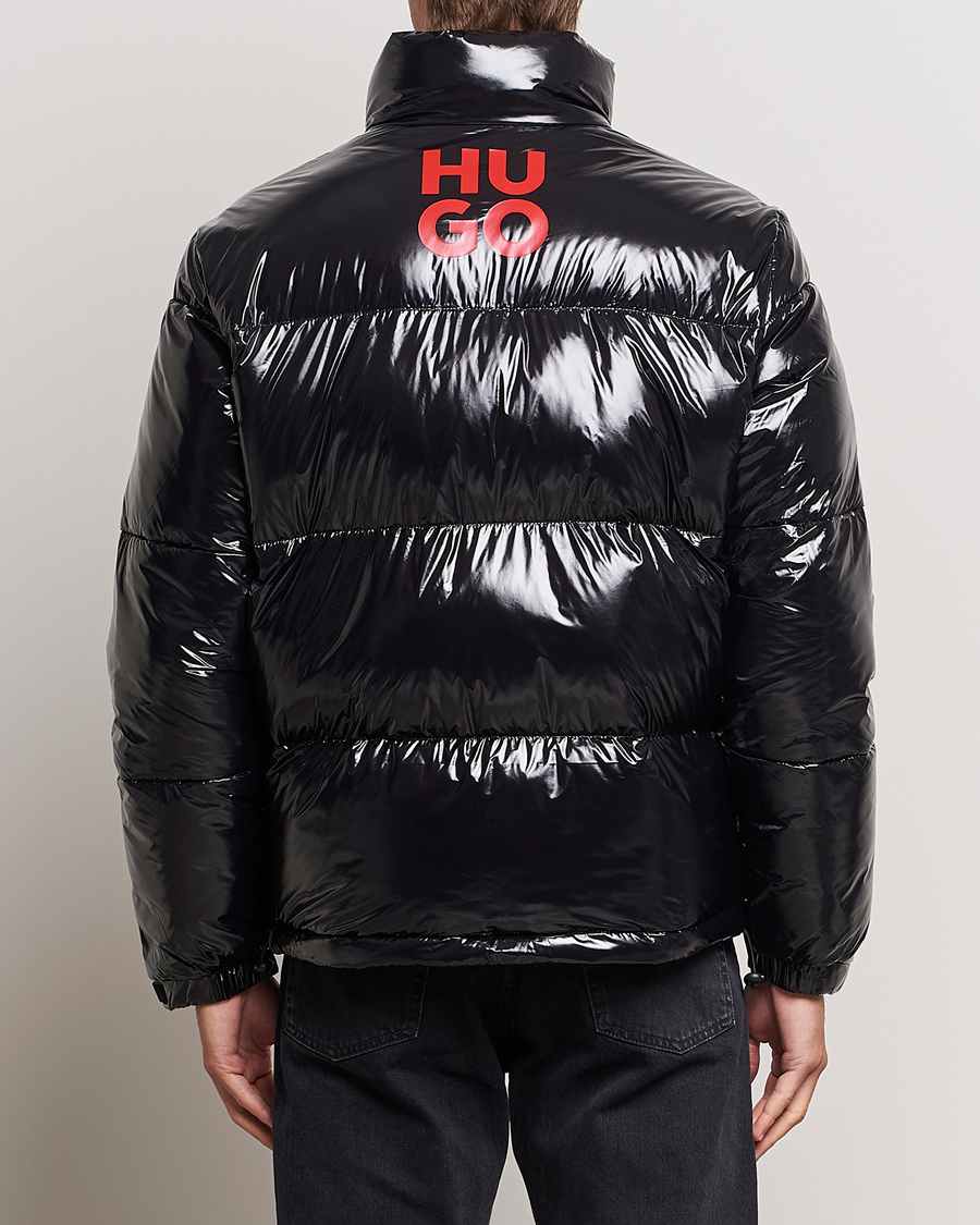 Mies | Takit | HUGO | Biron Glossy Down Jacket Black