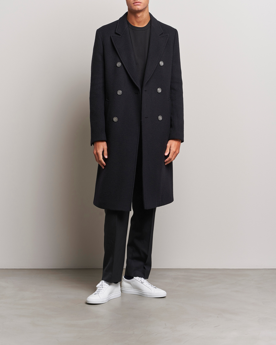 Mies | Takit | HUGO | Miroy Wool Double Breasted Coat Black