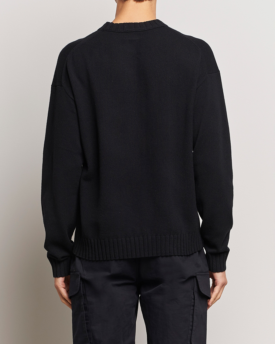 Mies | Puserot | HUGO | San Cassio Knitted Sweater Black