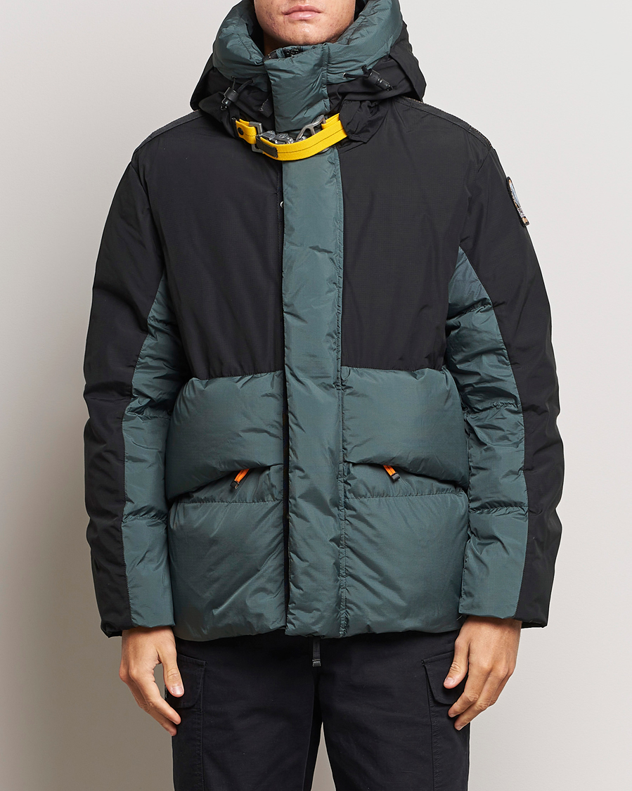 Mies |  | Parajumpers | Ronin Foul Weather Down Parka Black/Green Gables