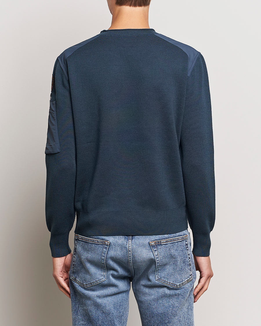 Mies | Puserot | Parajumpers | Braw Rescue Knitted Crew Neck Dark Avio