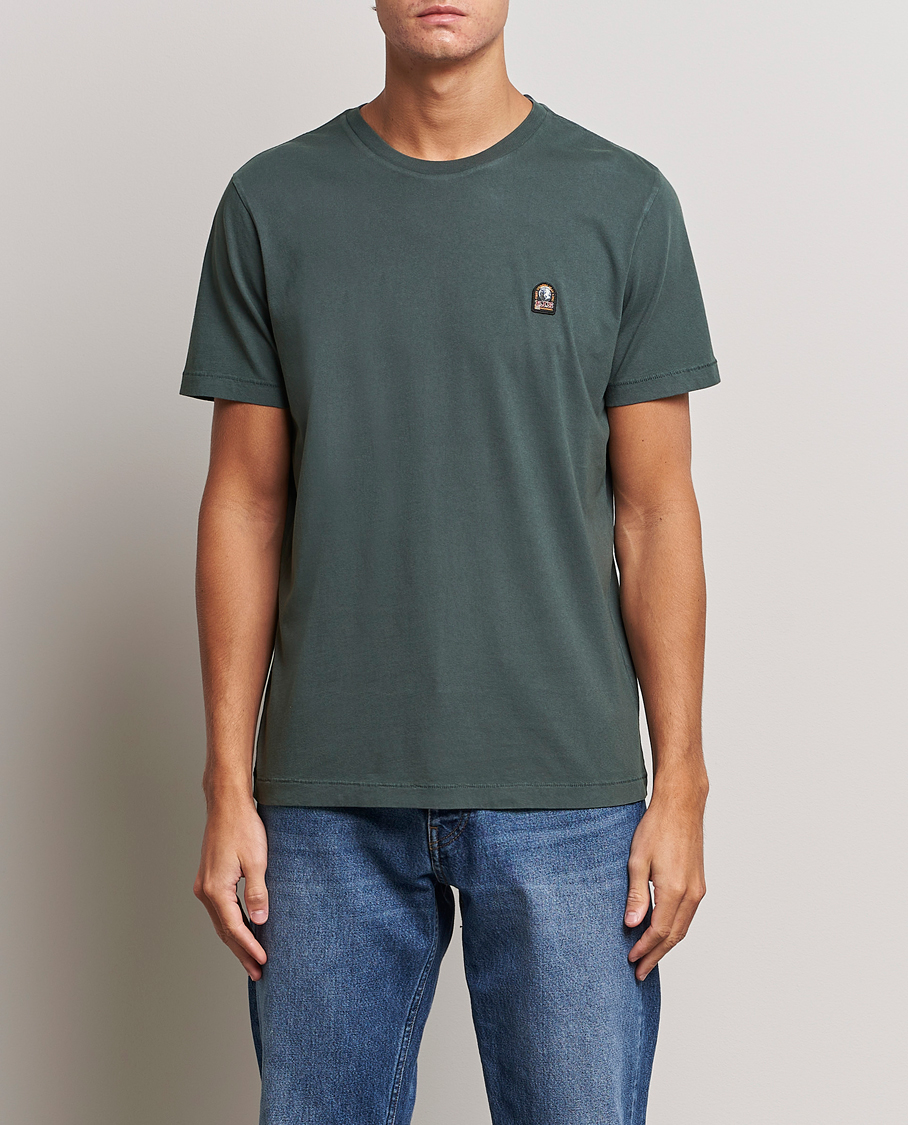 Mies |  | Parajumpers | Patch Crew Neck T-Shirt Green Gables