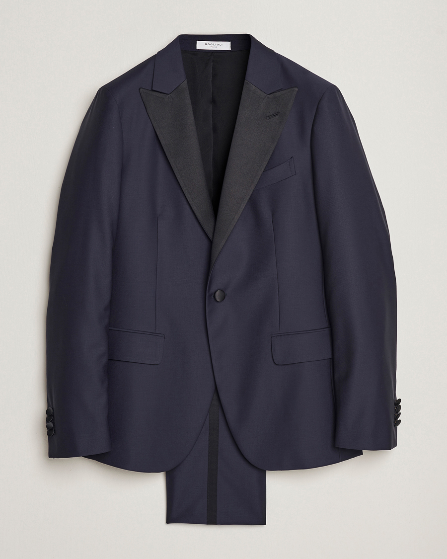 Mies | Puvut | Boglioli | Milano Single Breasted Tuxedo Navy