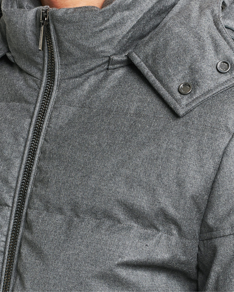 Mies | Takit | MooRER | Brett Wool/Cashmere Hooded Jacket Grey
