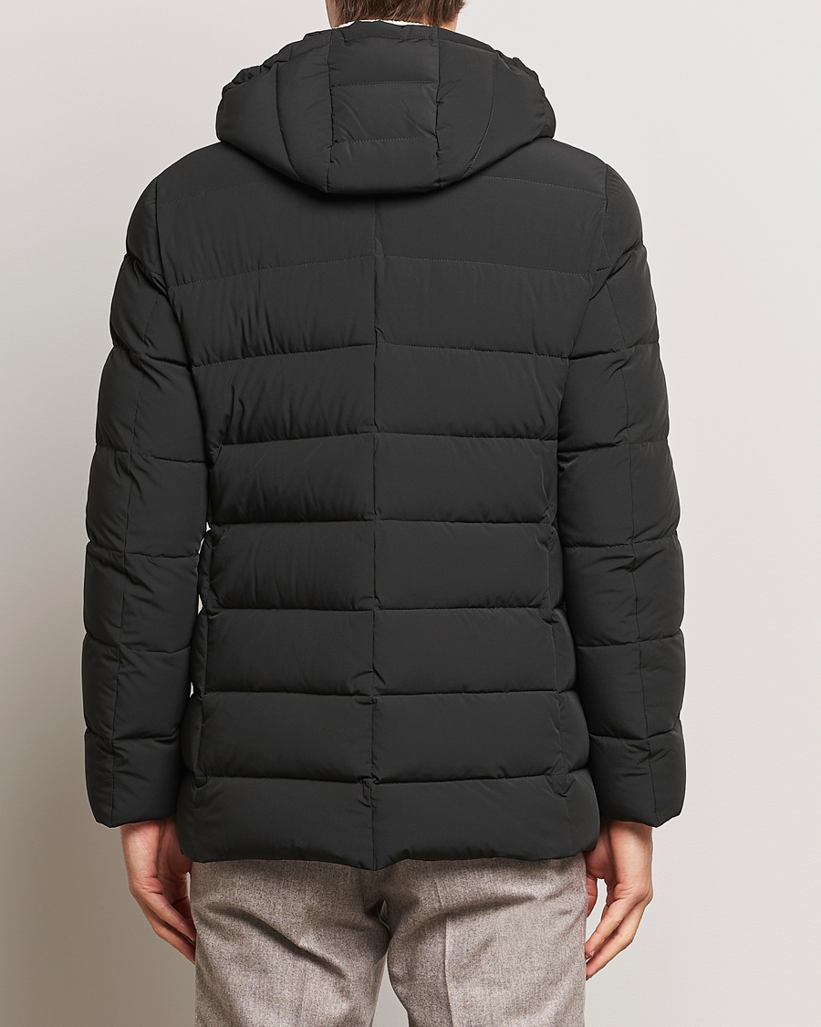 Mies | Takit | MooRER | Florio Double Breasted Nylon Coat Dark Green