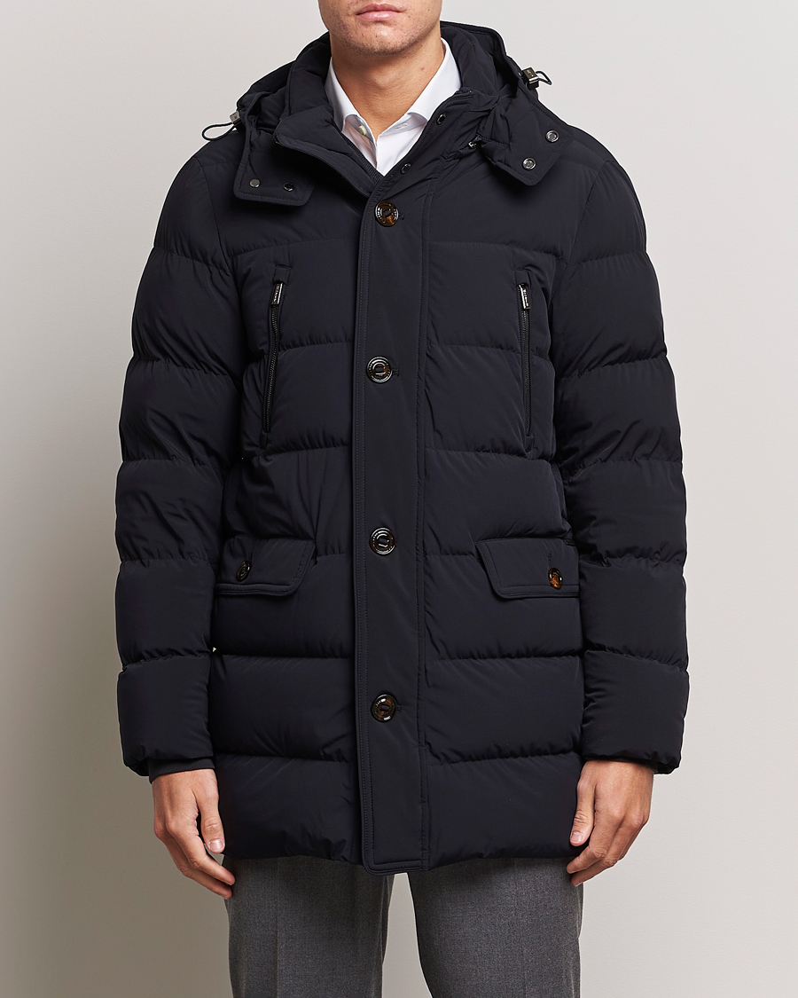 Mies | Takit | MooRER | Gorner Water resistant Nylon Parka Navy