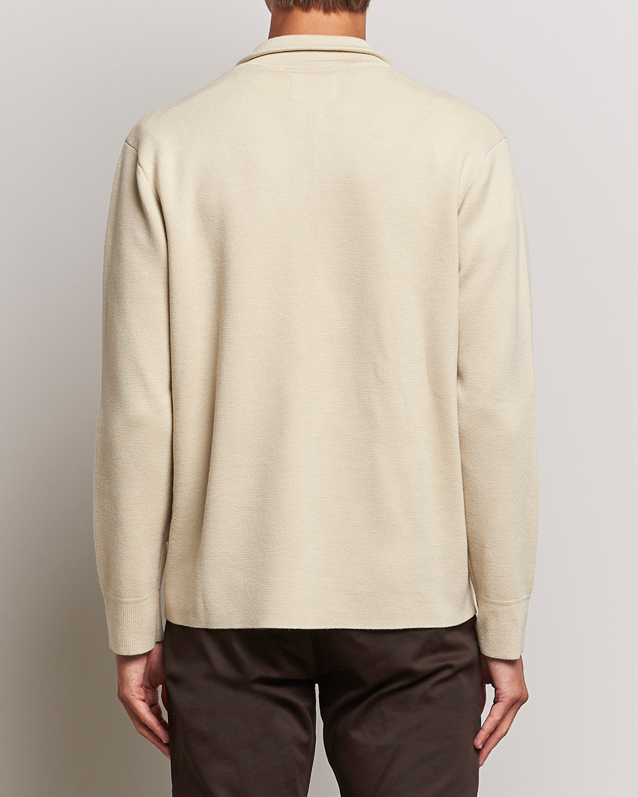 Mies | Puserot | NN07 | Harald Cotton/Modal Half Zip Ecru