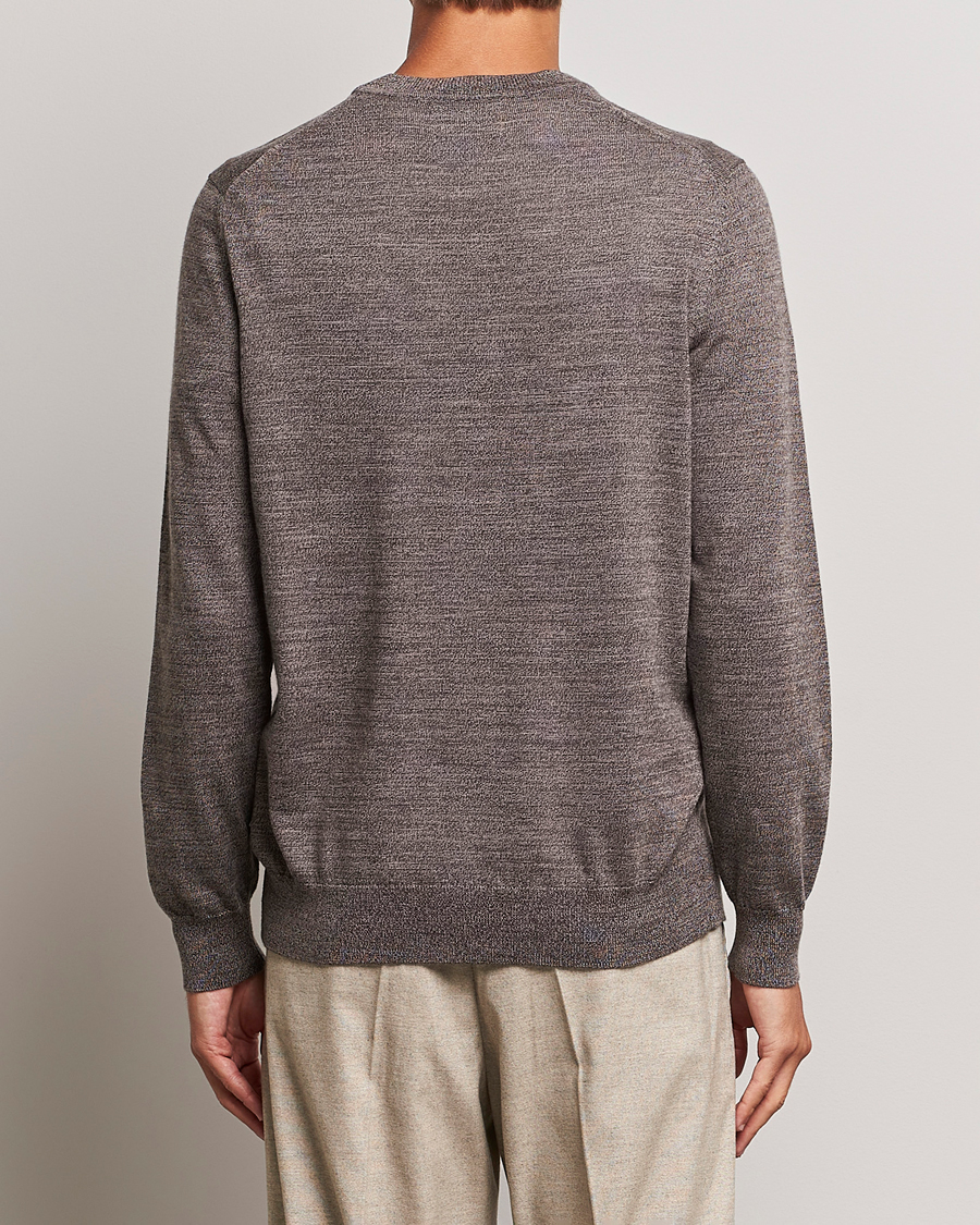 Mies | Puserot | NN07 | Ted Merino Crew Neck Pullover Shitake
