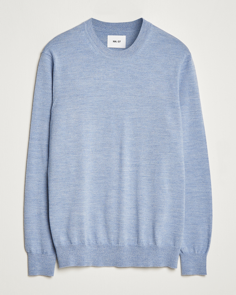 Mies |  | NN07 | Ted Merino Crew Neck Pullover Dust Blue