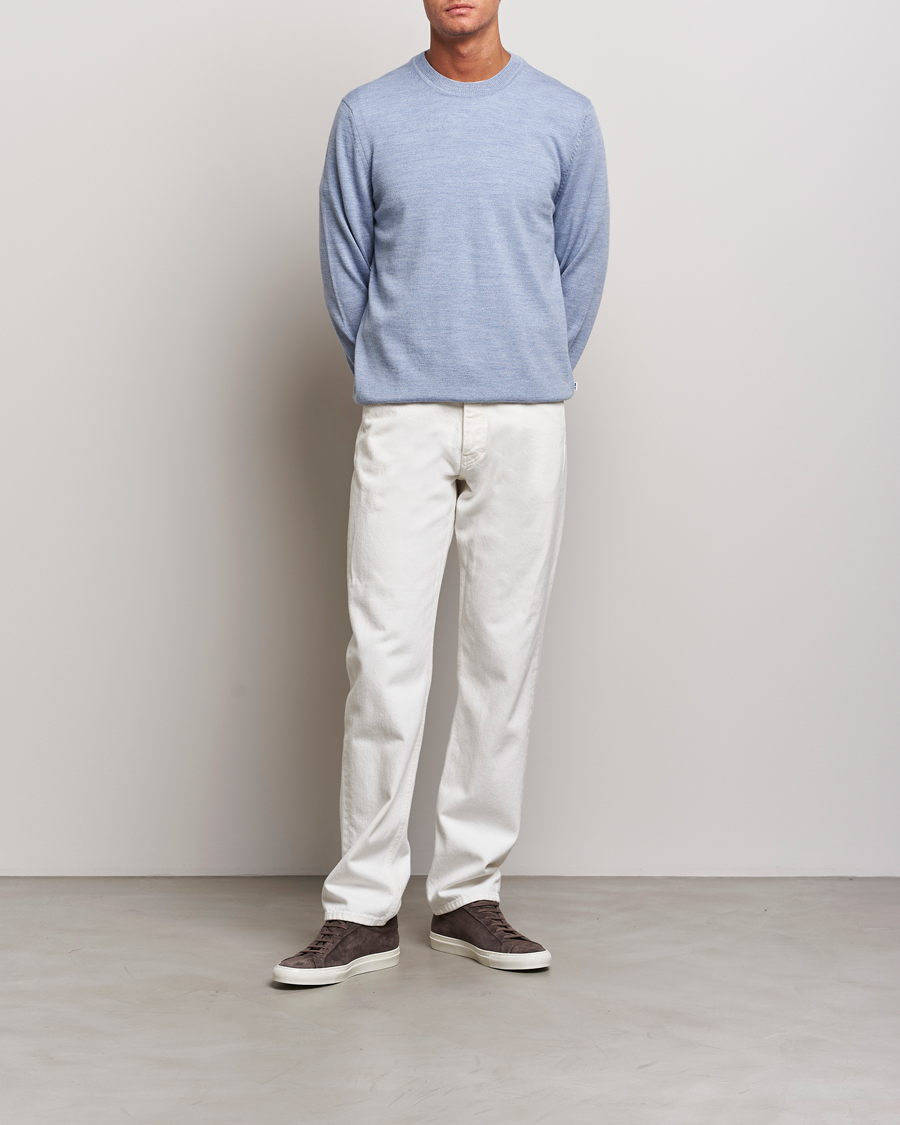 Mies | Puserot | NN07 | Ted Merino Crew Neck Pullover Tink Blue