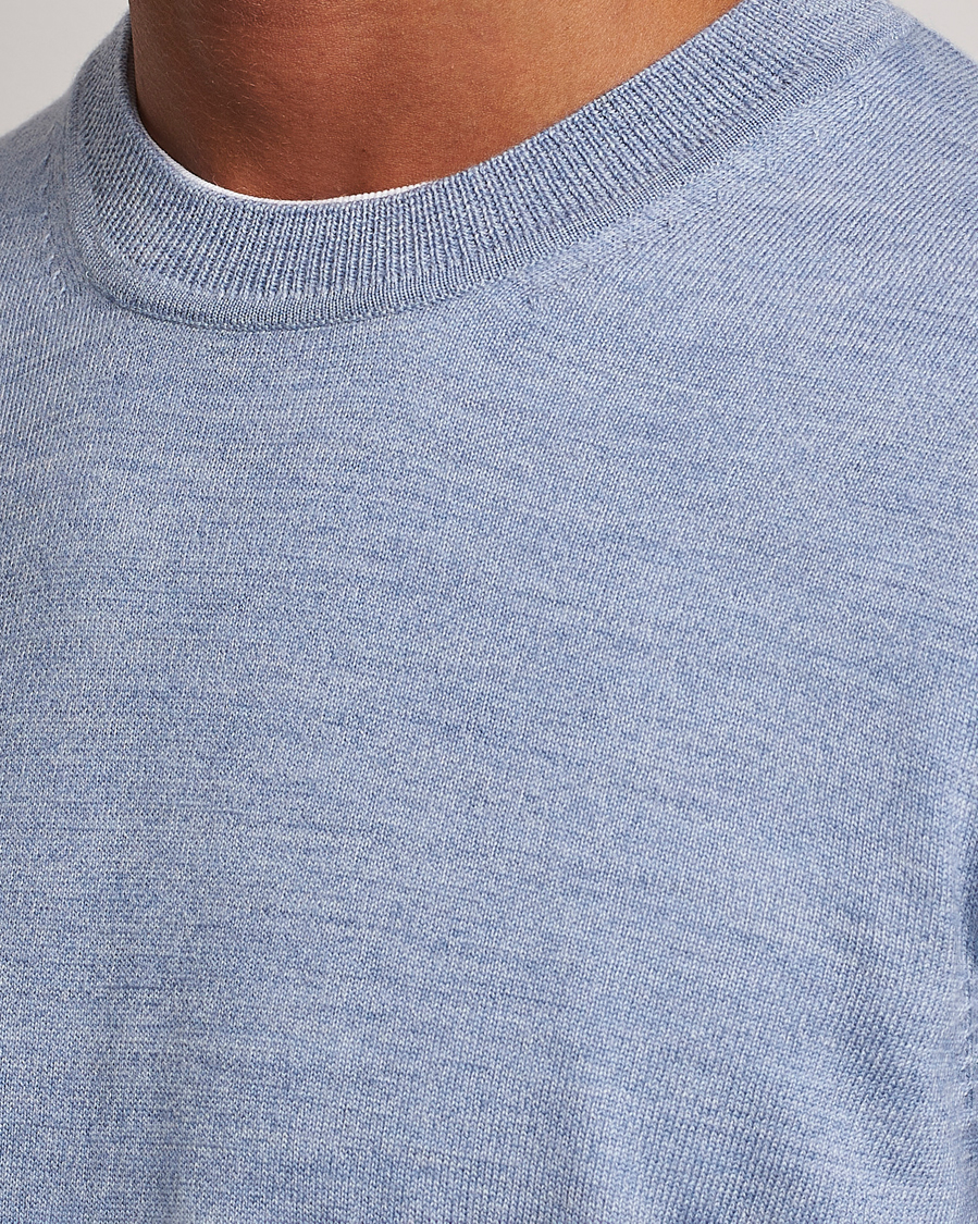 Mies | Puserot | NN07 | Ted Merino Crew Neck Pullover Tink Blue