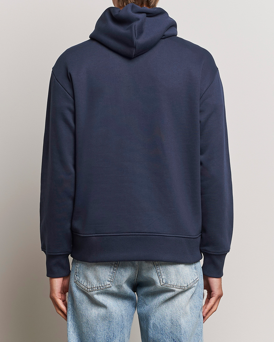 Mies | Puserot | NN07 | Briggs Logo Hoodie Navy Blue