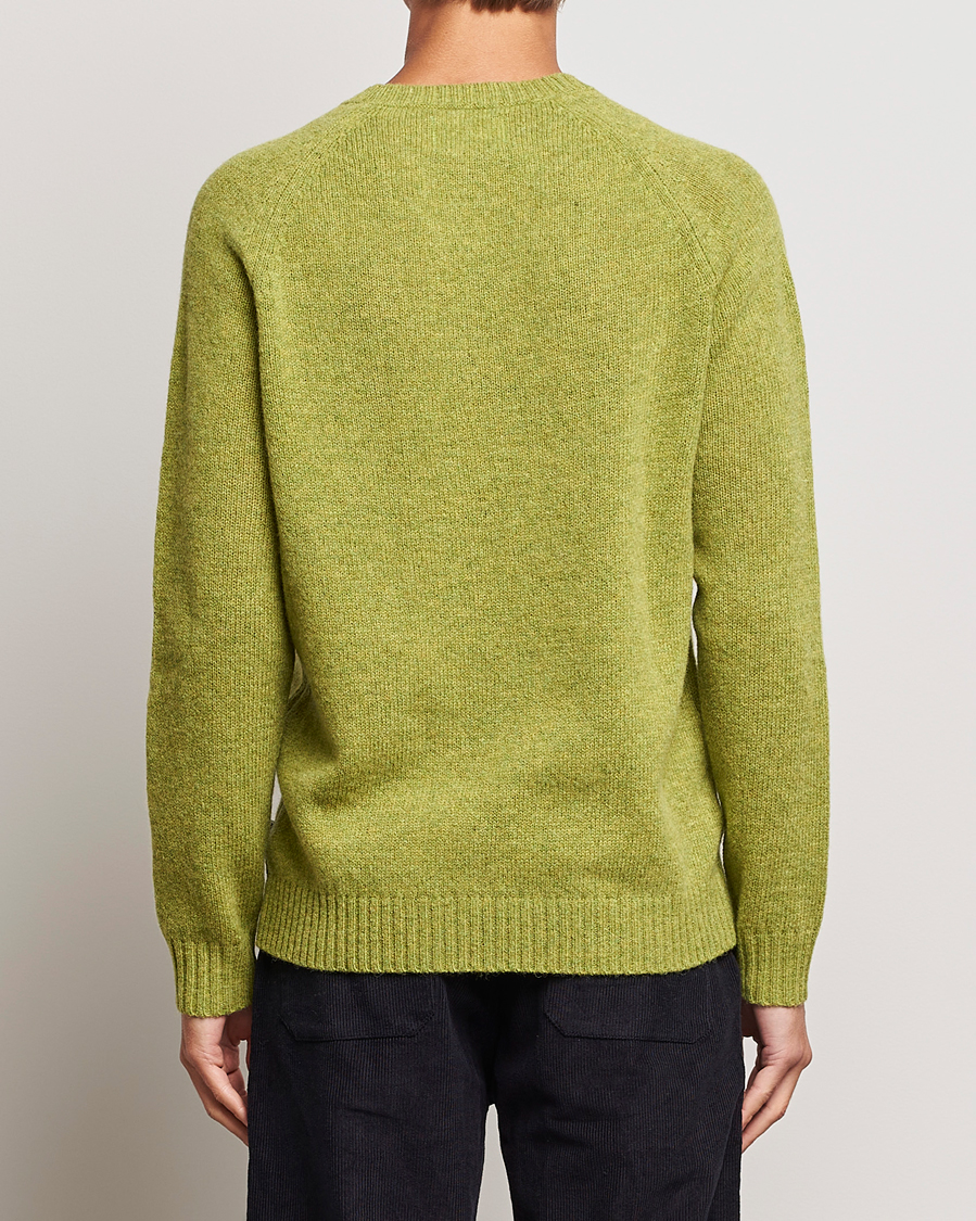 Mies | Puserot | NN07 | Nathan Brushed Crew Neck Daiquiri Green