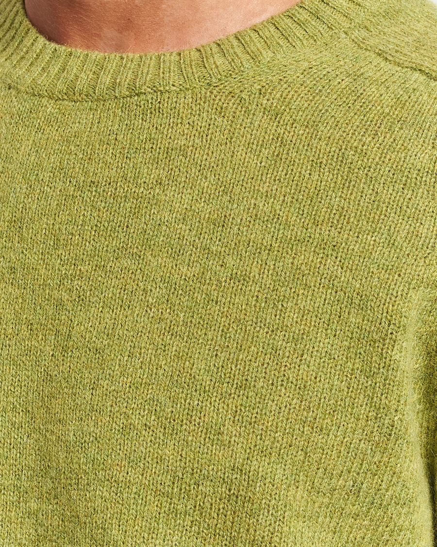 Mies | Puserot | NN07 | Nathan Brushed Crew Neck Daiquiri Green