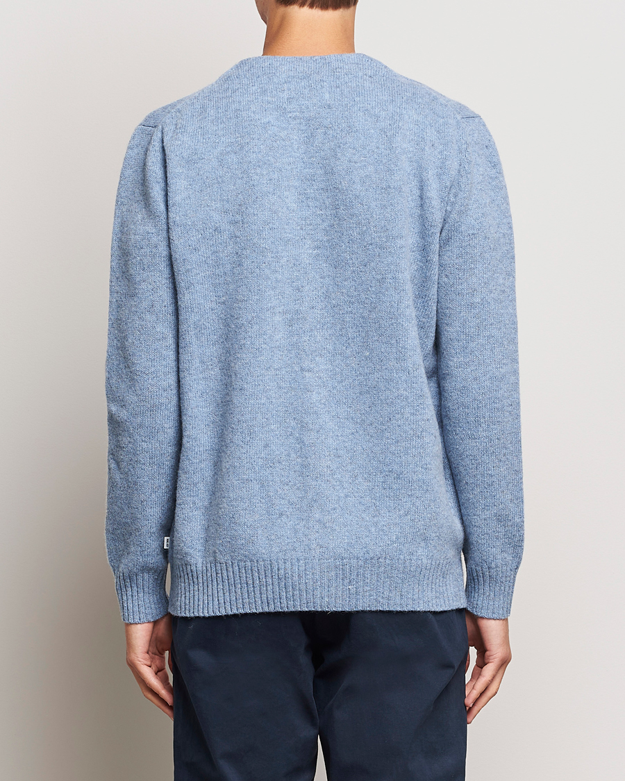 Mies | Puserot | NN07 | Nathan Brushed Cardigan Light Blue Melange