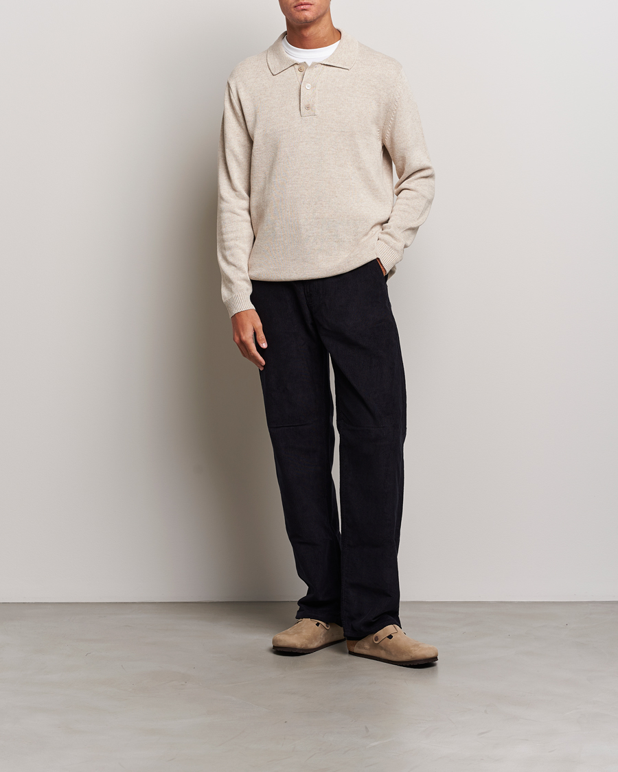 Mies | Puserot | NN07 | Vito Knitted Polo Off White