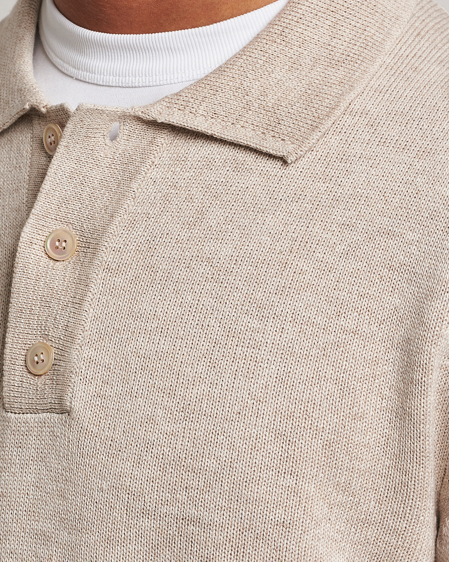 Mies | Puserot | NN07 | Vito Knitted Polo Off White