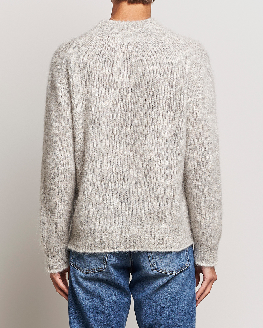 Mies | Puserot | NN07 | Jack Wool Crew Neck Sweater Light Grey Melange