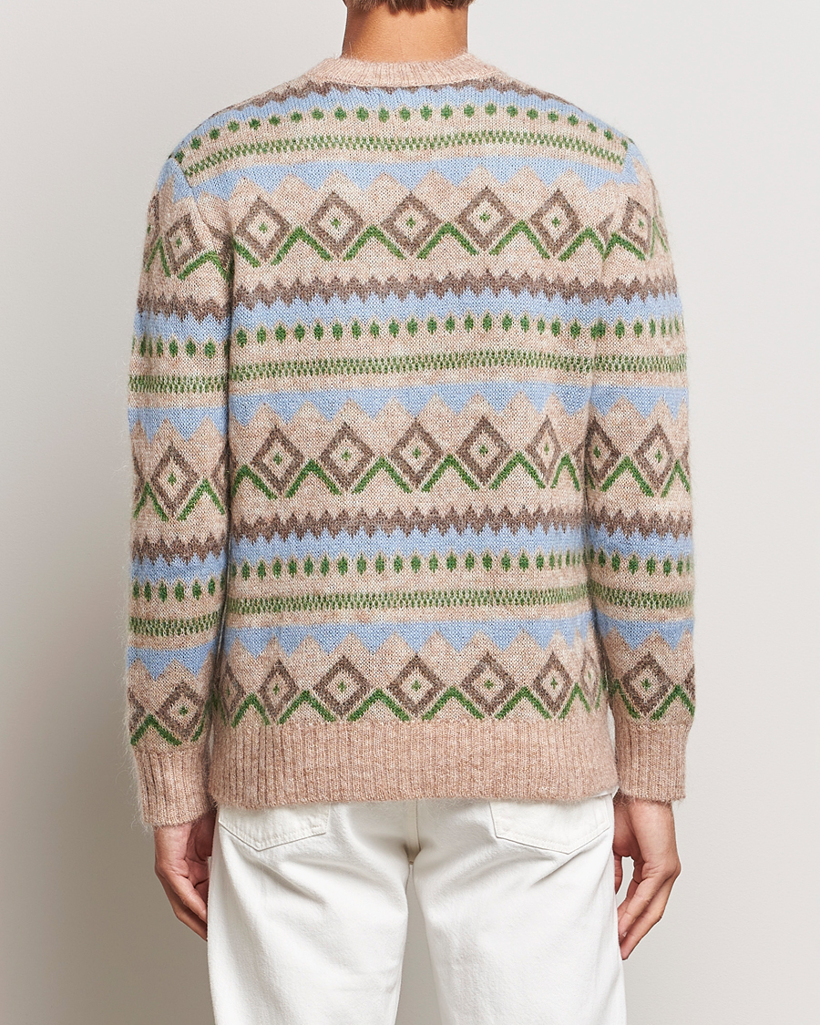 Mies | Puserot | NN07 | Morgan Wool Fairisle Sweater Nature Melange