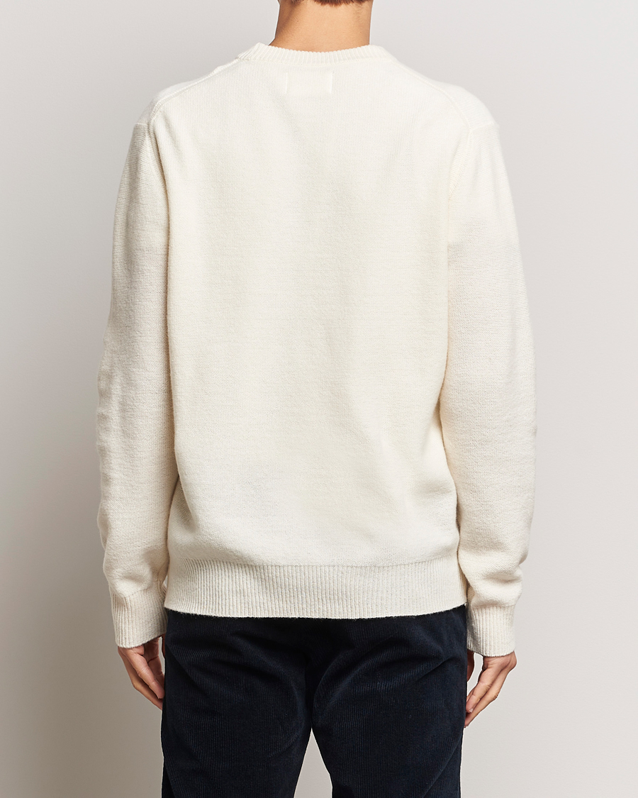Mies | Puserot | NN07 | Nigel Lambswool Knitted Crew Neck Ecru
