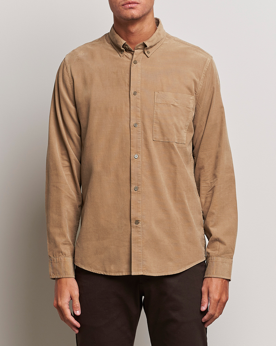Mies | Kauluspaidat | NN07 | Arne Baby Cord Shirt Shitake