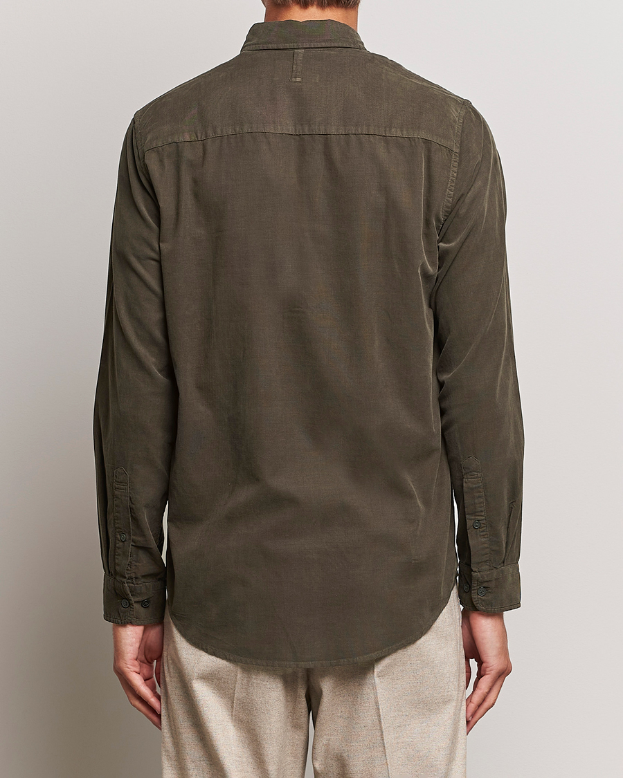 Mies | Kauluspaidat | NN07 | Arne Baby Cord Shirt Dark Army