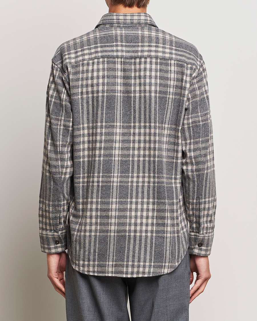 Mies | Kauluspaidat | NN07 | Freddie Checked Overshirt Grey/Cream